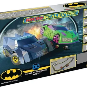 Micro Scalextric Batman vs The Riddler Set Battery Powered Race Set