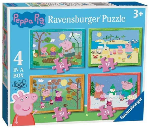 Ravensburger Peppa Pig Four Seasons 4 In A Box Jigsaw Puzzle