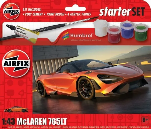 Airfix Starter Set - McLaren 765 Model Kit