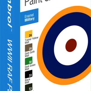 Enamel Paint and Brush RAF WWII Colours