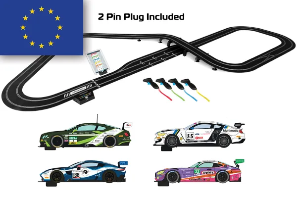 Scalextric ARC PRO Platinum GT Set - European plug The ultimate racing experience awaits with the Scalextric ARC PRO Platinum GT Set - European plug. Featuring: 4 x cars