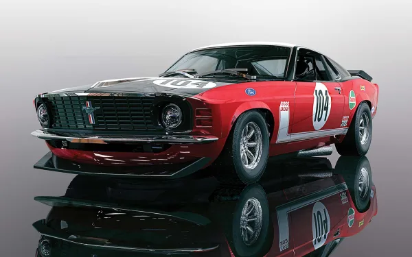 Ford Mustang Boss 302 - British Saloon Car Championship 1970 When the regulations changed for the British Saloon car series in 1970