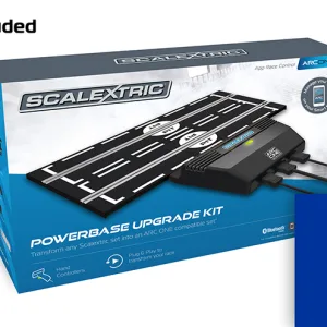 ARC ONE Upgrade kit -Powerbase upgrade - European plug Upgrade your existing analogue Scalextric Set to the new ARC ONE system with the ARC ONE Powerbase