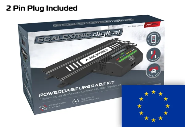 ARC PRO Upgrade Kit - Powerbase and Speed Controllers - European Plug <p>The ultimate digital slot car race control system is here!<br><br>Scalextric ARC PRO; the first digital slot car race control system that allows users to wirelessly create and manage races through the use of a handheld smart device. Using Scalextrics revolutionary new ARC PRO powerbase in conjunction with this app