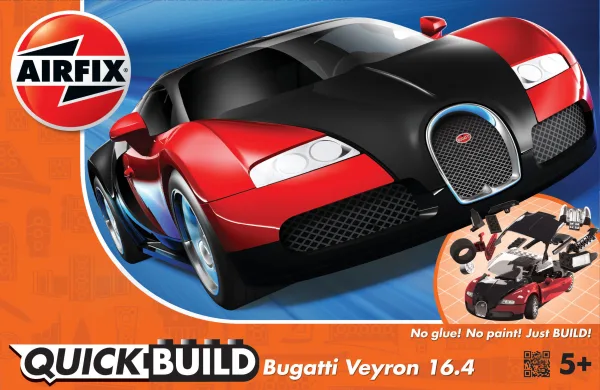 QUICKBUILD Bugatti 16.4 Veyron black/red