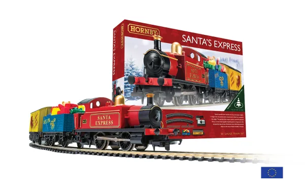 Santa's Express Train Set - EU Plug Version <p>Christmas is the time of year when the atmosphere is filled with festivity and joy.</p><p><br></p><p>Here at Hornby