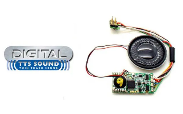 TTS Sound Decoder - 'Britannia' Class The TTS Sound Decoder - 'Britannia' Class supports both long and short decoder addresses and features adjustable acceleration and deceleration options as well as 2 sound channels for allowing the play of full locomotive sounds such as bells