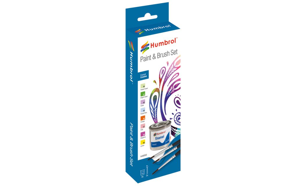 Enamel Paint and Brush Creative Set