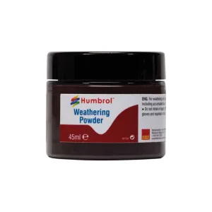 Weathering Powder Black - 45ml Humbrol Weathering Powders are a versatile means of adding realistic weathering effects to your models