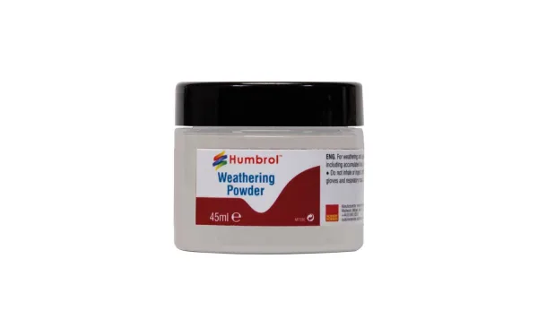 Weathering Powder White - 45ml Humbrol Weathering Powders are a versatile means of adding realistic weathering effects to your models