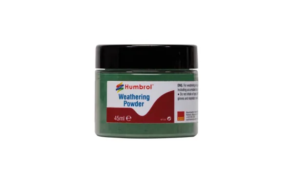 Weathering Powder Chrome Oxide Green - 45ml Humbrol Weathering Powders are a versatile means of adding realistic weathering effects to your models