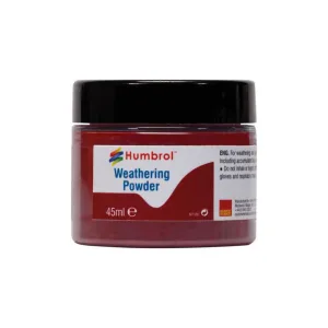 Weathering Powder Iron Oxide - 45ml Humbrol Weathering Powders are a versatile means of adding realistic weathering effects to your models