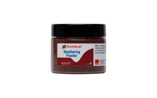 Weathering Powder Dark Earth - 45ml Humbrol Weathering Powders are a versatile means of adding realistic weathering effects to your models