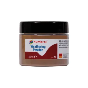 Weathering Powder Light Rust - 45ml Humbrol Weathering Powders are a versatile means of adding realistic weathering effects to your models
