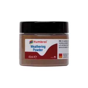 Weathering Powder Dark Rust - 45ml Humbrol Weathering Powders are a versatile means of adding realistic weathering effects to your models