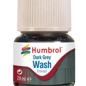 28ml Enamel Wash - Dark Grey Humbrol Enamel Washes are the perfect way to enhance your models to the next level. Adding effects such as grime