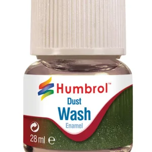 28ml Enamel Wash - Dust Humbrol Enamel Washes are the perfect way to enhance your models to the next level. Adding effects such as grime