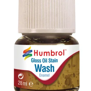 28ml Enamel Wash - Oil Stain Humbrol Enamel Washes are the perfect way to enhance your models to the next level. Adding effects such as grime