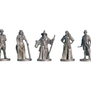 Steampunk Passengers Standing Pack 1 (5) 5 x 27mm SteamPunk standing passenger figures.