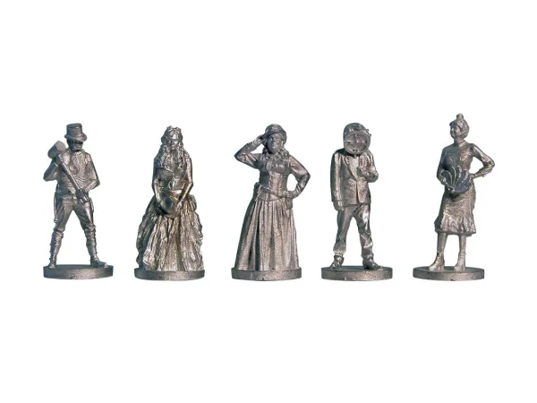 Steampunk Passengers Standing Pack 2 (5) 5 x 27mm SteamPunk standing passenger figures.