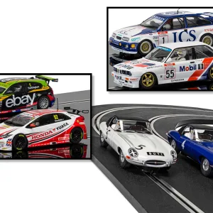 Scalextric Six Car Special Bundle <p>Enhance your collection with these amazing limited edition box sets! Combining the best drivers with the most famous cars in British Touring and GT racing these box sets are amazing moments in motorsport time that are great on the shelf and even better on track! With 4 BTCC champions