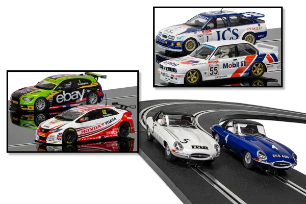 Scalextric Six Car Special Bundle <p>Enhance your collection with these amazing limited edition box sets! Combining the best drivers with the most famous cars in British Touring and GT racing these box sets are amazing moments in motorsport time that are great on the shelf and even better on track! With 4 BTCC champions