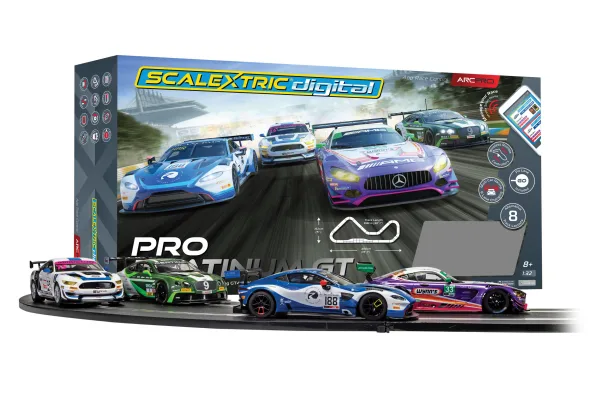 Scalextric ARC PRO Platinum GT Set <p>Scalextric ARC PRO; the first digital slot car race control system that allows users to wirelessly create and manage races through the use of a handheld smart device. Using Scalextric's revolutionary new ARC Pro powerbase in conjunction with this app