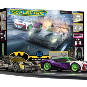 Scalextric Spark Plug - Batman vs Joker Race Set <p>Control your car with your smart device with Spark Plug! Race as Batman or Joker on a track that is built for chaos. With a jump