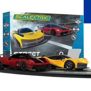 Scalextric Street Cruisers Race Set - Euro 2 pin plug Are you ready to take on the ultimate driving experience- the Scalextric way? If so