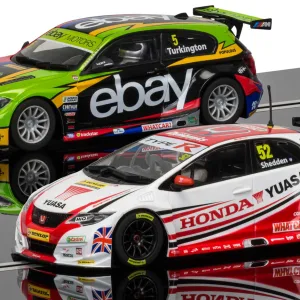 BTCC Champions Twin Pack - BMW 125 Series 1 & Honda Civic Limited Edition - Quantity: 5