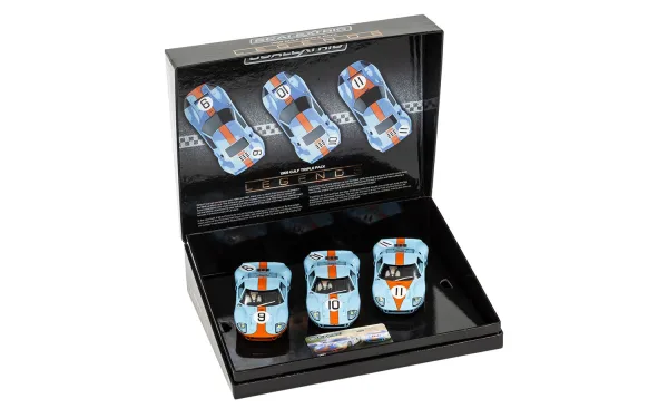 Legends Ford GT40 LeMans 1968 - Gulf Triple Pack - Limited Edition 1968 saw Ford continue their successful attempts at the world's greatest and oldest active endurance race