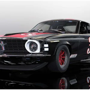 Ford Mustang Trans Am 1972 John Gimbel Race: Trans Am Driver: John Gimbel Mustangs were a staple part of Trans Am racing and John Gimbel's superb black and red example really stood out from the pack!