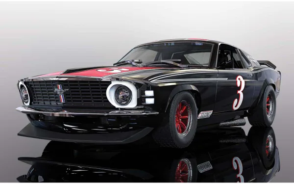 Ford Mustang Trans Am 1972 John Gimbel Race: Trans Am Driver: John Gimbel Mustangs were a staple part of Trans Am racing and John Gimbel's superb black and red example really stood out from the pack!