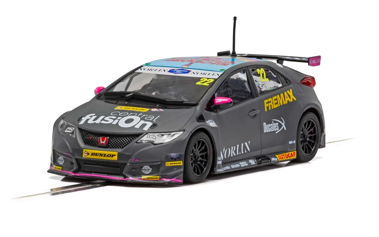 Honda Civic Type R BTCC 2018 - Chris Smiley BTCC Norlin Racing and driver Chris Smiley entered the 2018 BTCC season in this strikingly liveried Honda Civic Type R