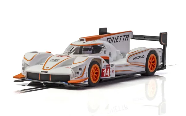 Ginetta G60-LT-P1 No 14 - White/Orange With the demise of the big factory LeMans prototype teams