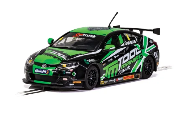 MG6 NGTC - BTCC 2019 - Sam Osborne Both Sam Osborne and Excerl8 made their BTCC debut in 2019. This fantastically livered MG6 with its black and green colours evokes memories of earlier BTCC MGs and