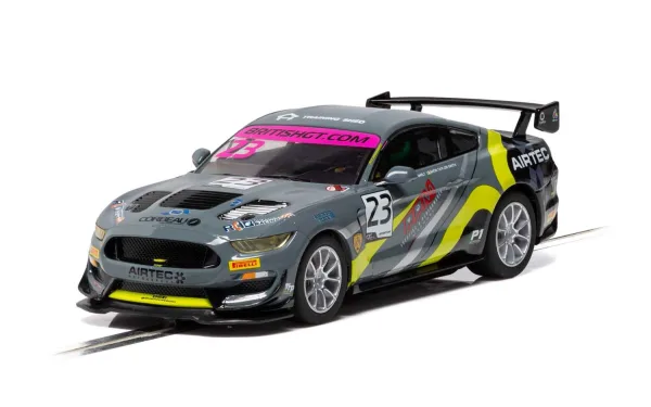 Ford Mustang GT4 - British GT 2019 - RACE Performance The Mustang GT4 has made a real impact on the British GT championship for 2019. New team RACE performance have entered this strikingly coloured example and have two excellent young drivers at the wheel. Aron Taylor-Smith has lots of previous BTCC history as well as a stint in the Blancpain Sprint series while Sam Smelt has also BTCC races to his name. The team has had a successful 2019 campaign with the car performing well in the tough GT4 category. The Mustang is a big powerful car