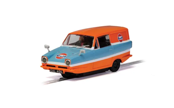 Reliant Regal Van - Gulf Edition The famous and iconic Gulf livery looks brilliant splashed over any machine. From the wonderful roaring Porsche 917s of the 1970s