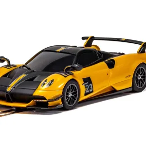 Pagani Huayra Roadster BC - Yellow <p>The Pagani Huayra BC Roadster is an open top variant of the more track focused Huayra BC. Developing 789BHP from its 6.0 litre twin turbo V12