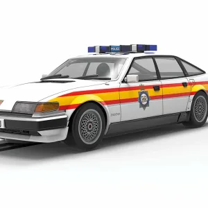 Rover SD1 - Police Edition <p>On the motorways and highways of England of the 1980s one sight was sure to send shivers down the spine of any speeding motorist. The sight of a Rover SD1 in full police markings bearing down on the back of their car! This particular car was used by Sussex police in the 1980s and features working lights and a full interior