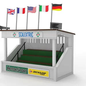 Scalextric Classic Grandstand <p>This classic grandstand is a perfect addition to any classic raceway! Adorned with period correct advertisement add some colour and some extra detail to your Scalextric layout!</p>