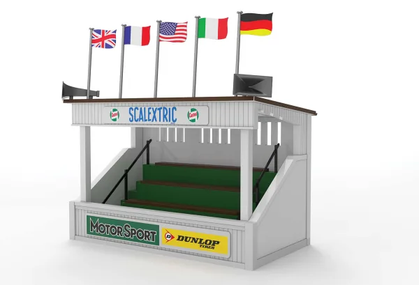 Scalextric Classic Grandstand <p>This classic grandstand is a perfect addition to any classic raceway! Adorned with period correct advertisement add some colour and some extra detail to your Scalextric layout!</p>