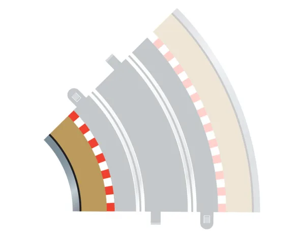 Radius 2 Curve Inner Borders 45° x 4 Contents: Radius 2 Curve Inner Borders 45 degree x 4.