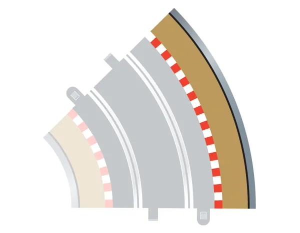 Radius 2 Curve Outer Borders 45 x 4 Contents: Radius 2 Curve Outer Borders 45 degree x 4.