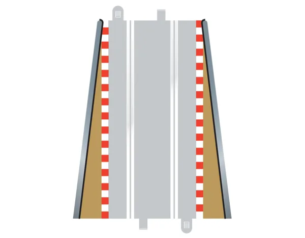 Lead in / Lead Out Borders x 2 Use on straights ahead of corners to give an smooth lead in and lead out of corner borders sections.