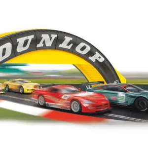 Scalextric Footbridge Accessorise your track layout with this classic style Dunlop Footbridge