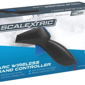 ARC AIR and ARC PRO Wireless Hand Throttle ARC Wireless Controllers* allow you to roam around the track without crossing wires with your opponent! Feel the racing intensity with a built in rumble pack and never miss the pit with the brake button.