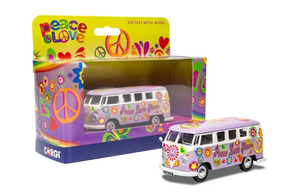 Volkswagen Campervan - Peace Love and Music <p>Volkswagen Campervan<br>Peace Love & Music<br>The Peace and Love Collection. Classic model vehicles embrasing the spirit of the 60's