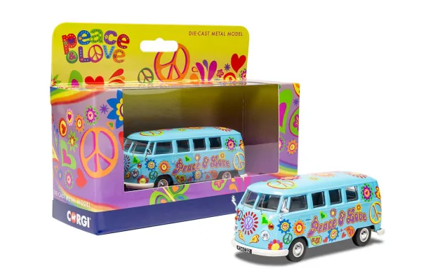 Volkswagen Campervan Peace Love and Freedom <p>Volkswagen Campervan<br>Peace Love & Freedom<br>The Peace and Love Collection. Classic model vehicles embrasing the spirit of the 60's