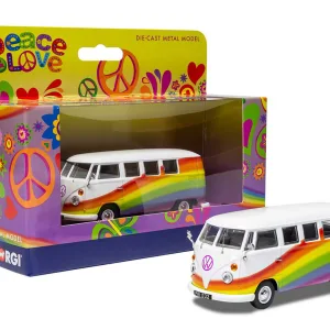 Volkswagen Campervan Peace Love and Rainbows <p>Volkswagen Campervan<br>Peace Love & Rainbows<br>The Peace and Love Collection. Classic model vehicles embrasing the spirit of the 60's